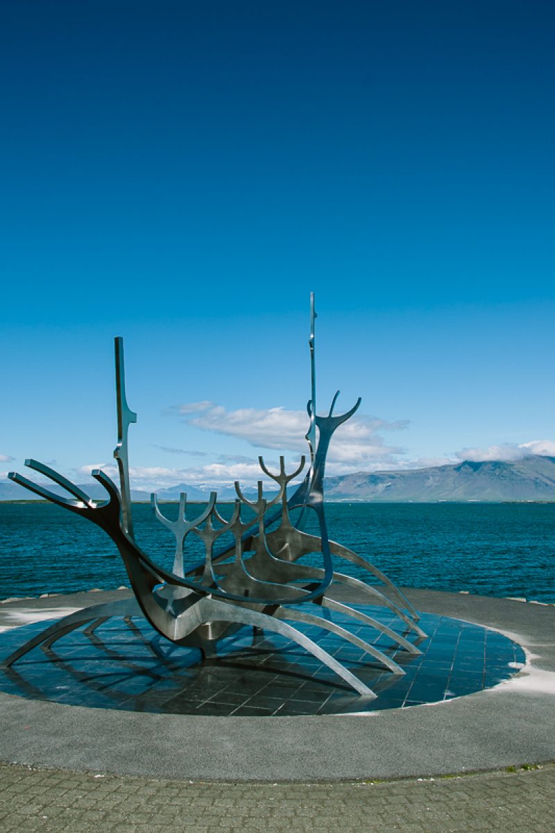 summer solstice trip iceland viking statue